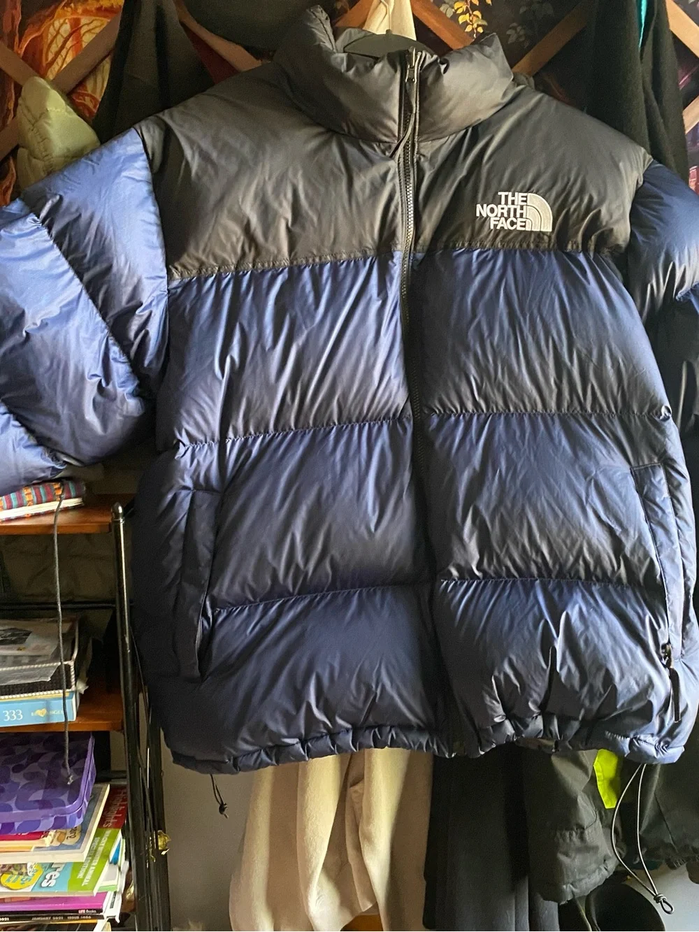 The North Face Blue and Black Men’s Puffer Jacket